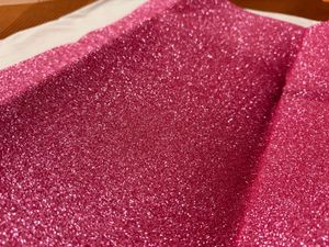 Pink Glittery Foam Craft Fabric