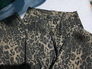 Leopard Print Wide Leg Pants
