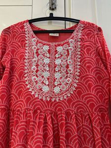 Zola Bandhani Print Anarkali Kurta
