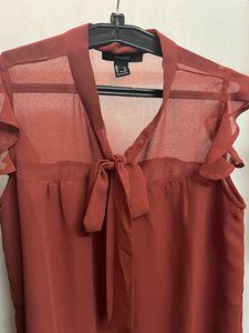 Perfect For Summer-Rust Top