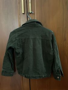 Olive Green Denim Jacket