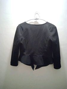 New Women Or Girl Black Round Neck Blazer