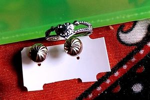 Ring & Stud Earrings Set