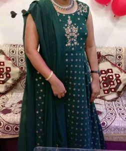 ❗Clearance Sale ❗🌲DARK GREEN 🌲☘️ LONG DRESS WITH
