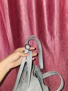 denim looked hand bag