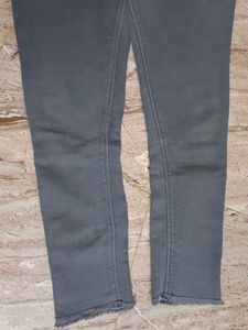 High Waisted Gray Jeans