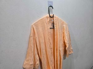 Peach Cotton Premium Bathrobe With A Free Towel!