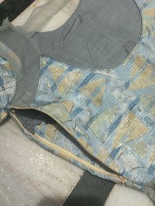 Elisha Blue and Gold Dress Gown