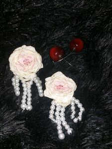 Rose & Cherry Statement Earrings Combo