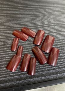Wine Acrylic Nails