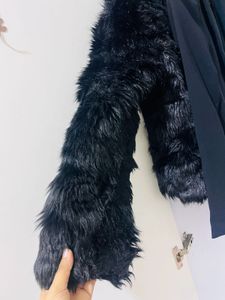 Woollen Black Jacket - M