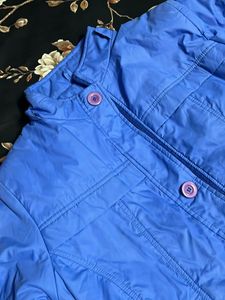 Wow!! A Blue Parashute Jacket  For Winters