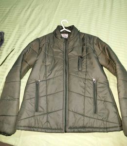 Olive Green Puffer Jacket