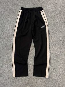 Striped Black Track Pants