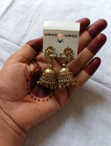 Varnee Peacock Jhumka Earrings