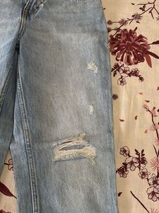 Ripped Light Wash Jeans