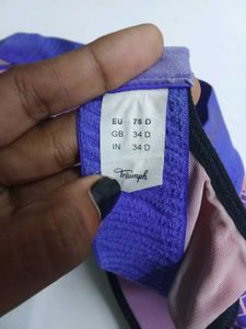 Triumph Women Sports Lightly Padded Bra (Purple)
