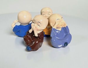 little Monk Buddha Figurines Set