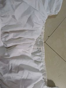 White Ruffle Crop Top