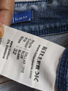 "Killer"Acid Wash Denim Jeans for men