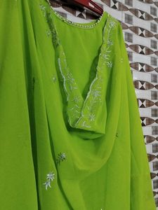 Gown And Duppata Set💚