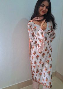 (Size~L)Cotton kurta set🌻