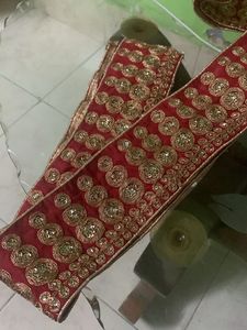 2 Mtr Red Colour Gota Lace