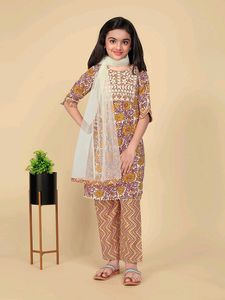 New Launcing Yellow Printed Kurta  with Pant