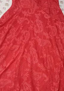 Red Embellished Party gown