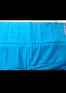 Blue Cotton Saree