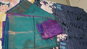 New Silk Saree With Stitched Blouse