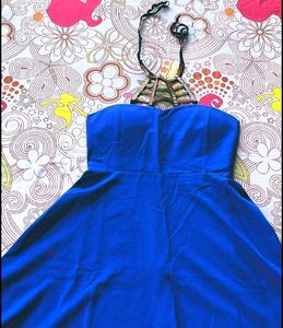 Blue Embellished Dress