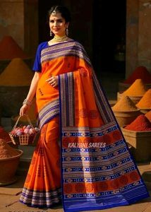 Elegant Orange Saree