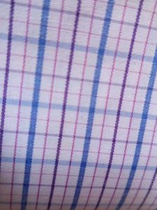 Oxford Blue Checkered Fabric