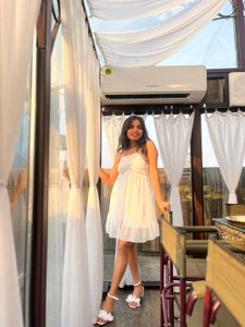 White Backless Frock
