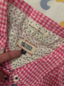 Tommy Hilfiger Pink Checked Shirt