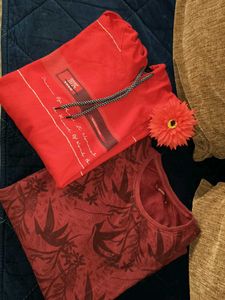 Red T-Shirt hudi Bundle..