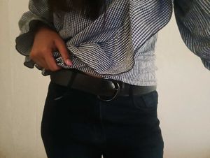 Kpop inspired Imported Black Belt