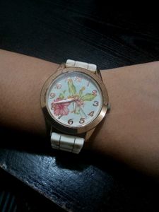 Floral Face Vintage Watch