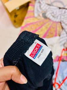 Zipper Detail Black Pants