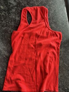 Free Size Racer Back Red Top