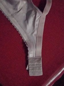 Hot White Satin Bra