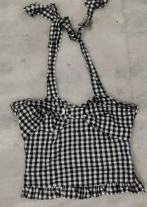 Gingham Checkered Top