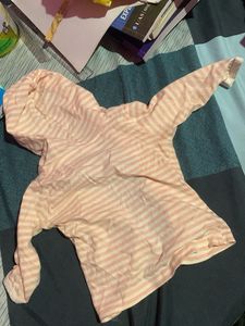 Striped Baby Hooded Shirt