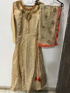 Golden Ethnic Gown