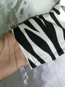 Zebra Printed Crop Top