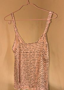 PINK CURSIVE hot Kiss CAMISOLE