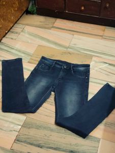 Dark Blue Wash Denim Jeans For Boys