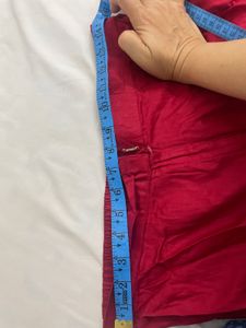 Red Embellished Kurta