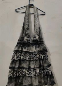 Y2K Vintage Denim Waist Coat Dress